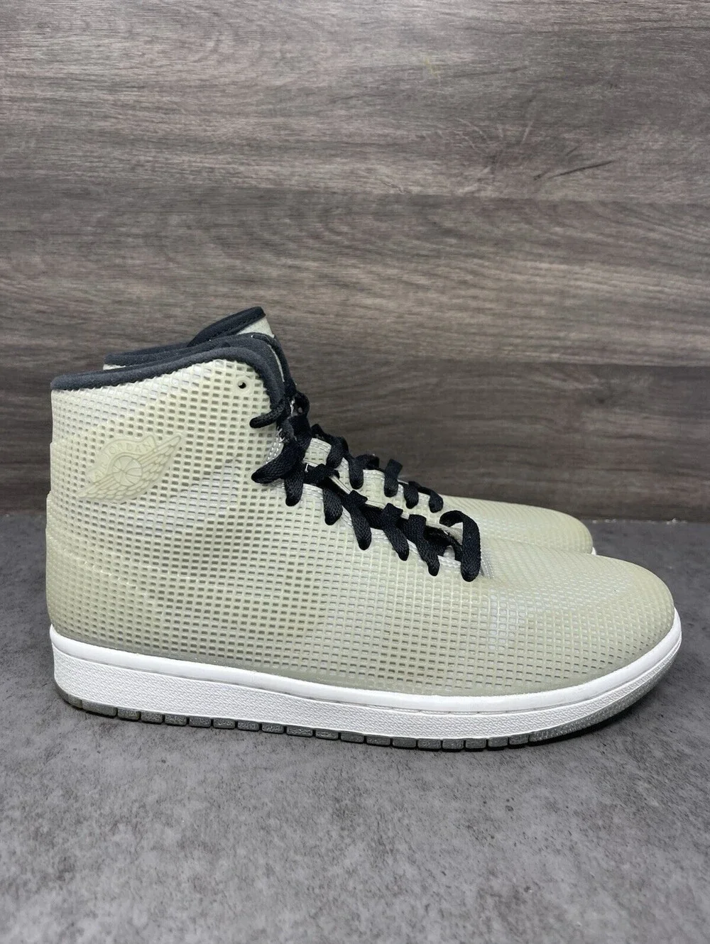 Air Jordan 1 Retro 4Lab1 Glow Reflect Silver Lot 677690-355 Size 8 Sneakers Men